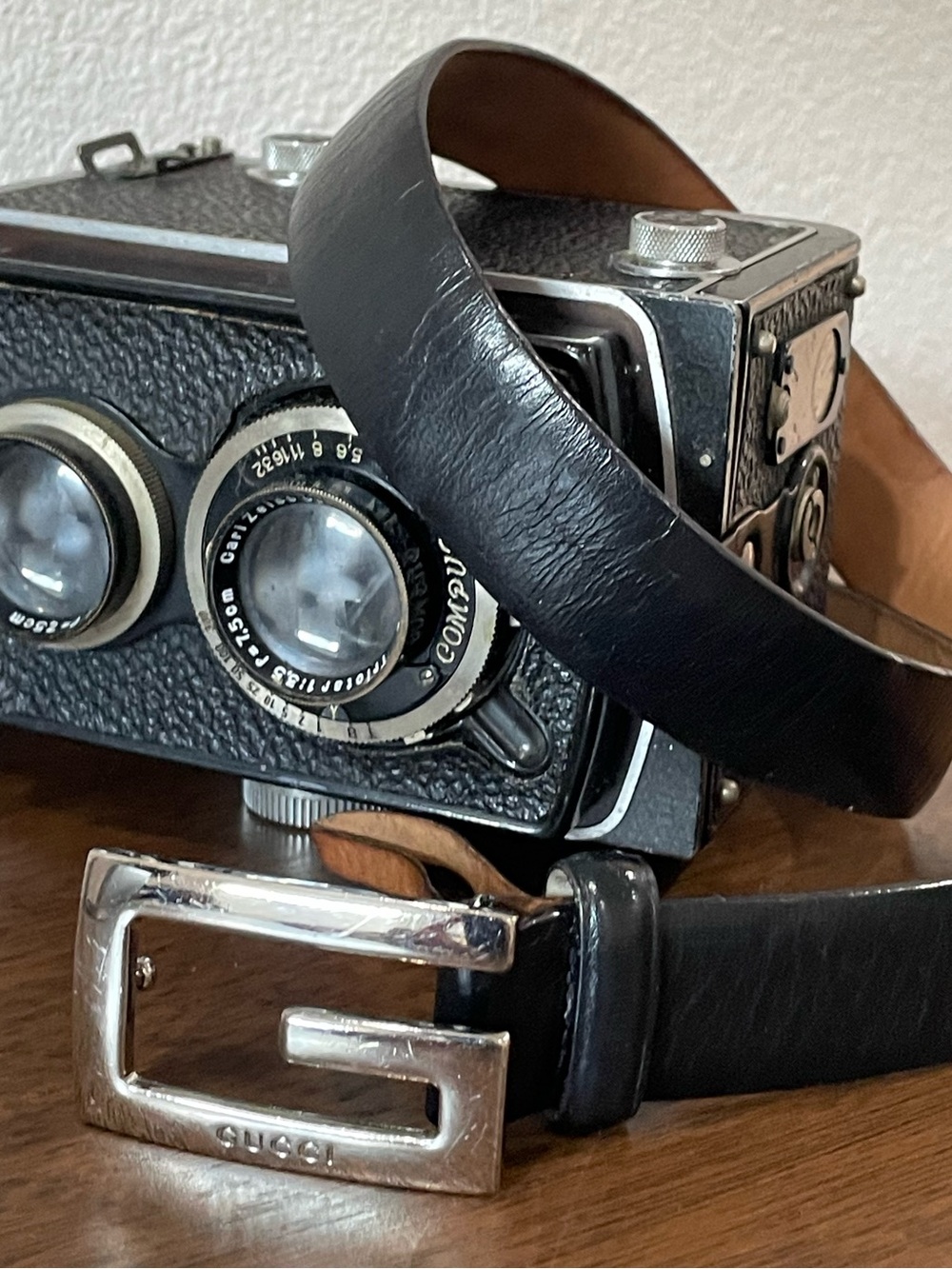 AUTHENTIC VINTAGE GUCCI Y2K Thin Belt: Silver G-buckle, Tom Ford era